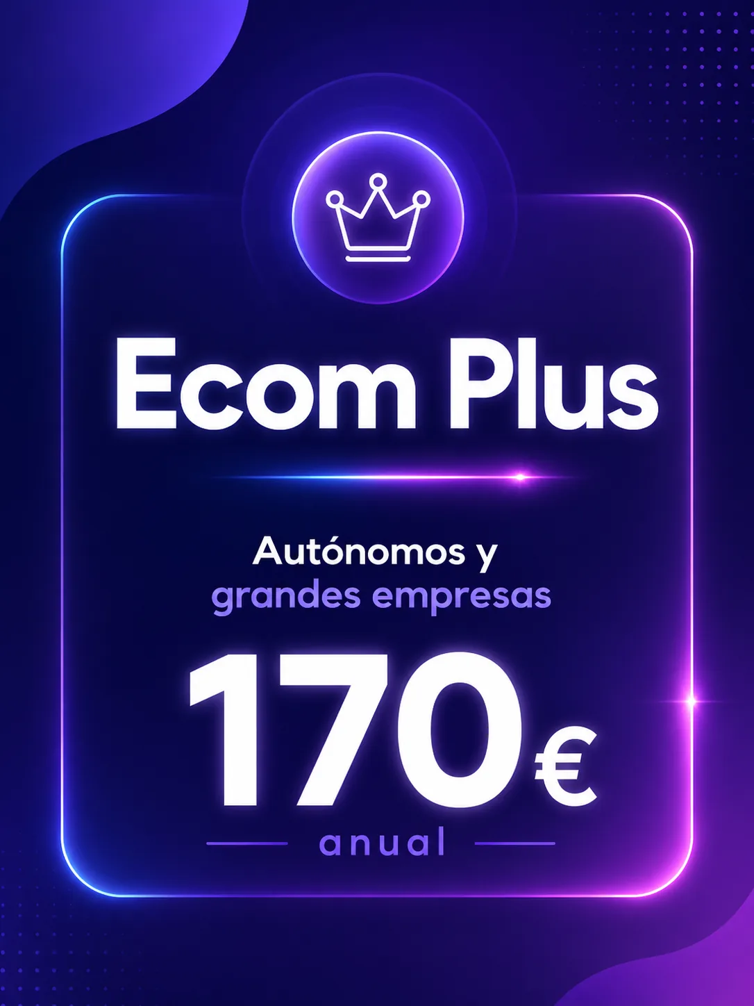 Plan Ecom Plus para tiendas online: 170 euros al año