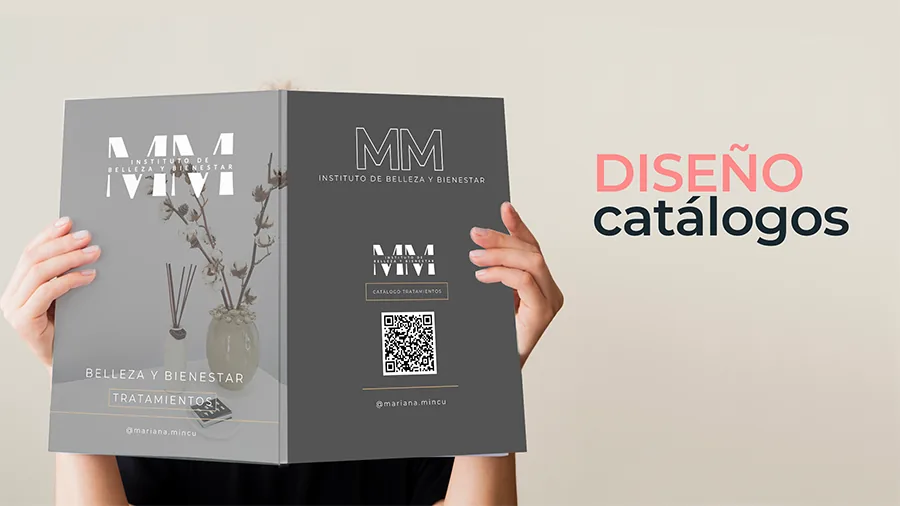 Catálogo corporativo con código QR